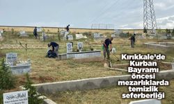Kırıkkale’de Kurban Bayramı öncesi mezarlıklarda temizlik seferberliği