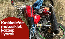Kırıkkale'de motosiklet kazası: 1 yaralı