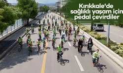 Kırıkkale'de sağlıklı yaşam için pedal çevirdiler