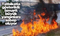 Tatbikatla gösterildi: İzmarit büyük yangınlara sebep oluyor