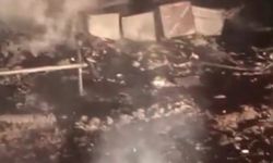 Alevlere teslim olan baraka kullanılamaz hale geldi