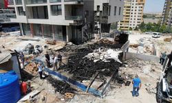 İnşaat yangını paniğe neden oldu