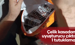 Çelik kasadan uyuşturucu çıktı: 1 tutuklama