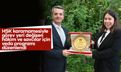 HSK kararnamesiyle görev yeri değişen hâkim ve savcılar için veda programı düzenlendi