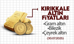 KIRIKKALE’DE BUGÜN ALTIN NE KADAR? 30 Temmuz 2025