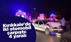 Kırıkkale'de iki otomobil çarpıştı: 4 yaralı