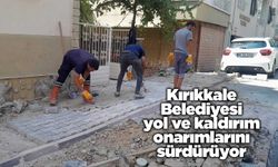 Kırıkkale Belediyesi yol ve kaldırım onarımlarını sürdürüyor