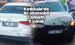 Kırıkkale’de iki otomobil çarpıştı; 5 yaralı