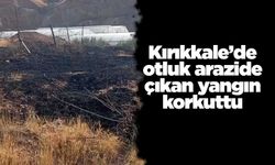 Kırıkkale’de otluk arazide çıkan yangın korkuttu