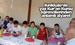 Kırıkkale’de yaz Kur’an Kursu öğrencilerinden anlamlı ziyaret