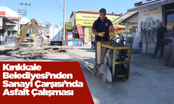 Kırıkkale Belediyesi’nden Sanayi Çarşısı’nda Asfalt Çalışması