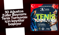 30 Ağustos Zafer Bayramı Tenis Turnuvası için kayıtlar başlıyor