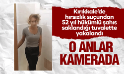 Hırsızlık suçundan 52 yıl hükümlü şahıs saklandığı tuvalette yakalandı: O anlar kamerada