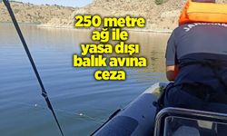 250 metre ağ ile yasa dışı balık avına ceza