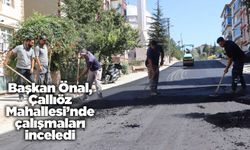 Başkan Önal, Çallıöz Mahallesi’nde çalışmaları inceledi