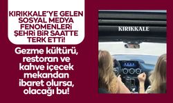 Kırıkkale’ye gelen Influencerlar 1 saatte şehri terk etti!