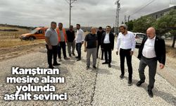 Karıştıran mesire alanı yolunda asfalt sevinci