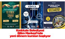 Kırıkkale Belediyesi Bilim Merkezi’nde yeni dönem kursları başlıyor