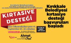 Kırıkkale Belediyesi kırtasiye desteği başvuruları başladı