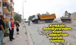 Kırıkkale Belediyesi’nden Kepir Caddesi’nde asfalt hamlesi