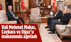 Kırıkkale Valisi Mehmet Makas, Çaykara ve Oğuz’u makamında ağırladı