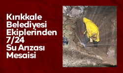 Kırıkkale Belediyesi Ekiplerinden 7/24 Su Arızası Mesaisi