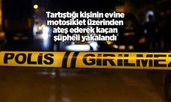 Tartıştığı kişinin evine motosiklet üzerinden ateş ederek kaçan şüpheli yakalandı