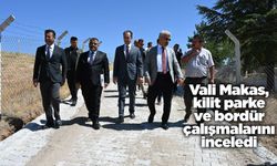 Vali Makas, kilit parke ve bordür çalışmalarını inceledi