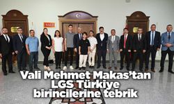 Vali Mehmet Makas’tan LGS Türkiye birincilerine tebrik