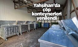 Yahşihan’da çöp konteynerleri yenilendi