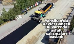 Yahşihan’da Devlet Bahçeli Bulvarı’nda asfalt çalışmaları başladı