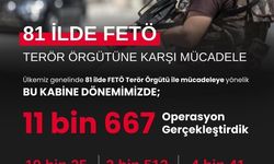 Bakan Yerlikaya: "Bu kabine dönemimizde FETÖ’ye yönelik 11 bin 667 operasyon gerçekleştirdik"
