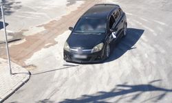 Ehliyetsiz sürücü dronlu polisten kaçamadı