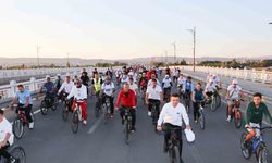 Sivaslılar bisiklet turunda buluştu, hareketlilik haftasına dikkat çekti
