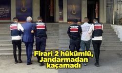 Firari 2 hükümlü, Jandarmadan kaçamadı