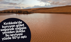 Kuruyan gölet sağanak yağışla yeniden doldu: Su seviyesi yüzde 50'yi aştı