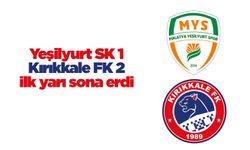 Yeşilyurt-Kırıkkale FK karşılaşmasının ilk yarısı sona erdi