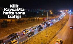 Kilit Kavşak’ta hafta sonu trafiği