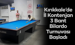 Kırıkkale’de İl Kontenjan 3 Bant Bilardo Turnuvası Başladı
