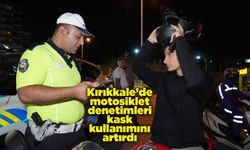 Kırıkkale’de motosiklet denetimleri kask kullanımını artırdı