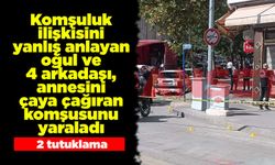 Komşuluk ilişkisini yanlış anlayan oğul ve 4 arkadaşı, annesini çaya çağıran komşusunu yaraladı