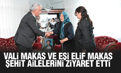 Vali Makas’tan Şehit Ailelerine Ziyaret