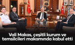 Vali Makas, çeşitli kurum ve temsilcileri makamında kabul etti