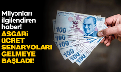 Asgari ücrette senaryolar gelmeye başladı!
