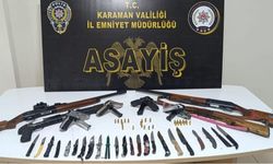 Ruhsatsız 9 silah ele geçirildi
