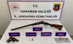 Tarihi eser ve ruhsatsız silah ele geçirildi: 7 tutuklama