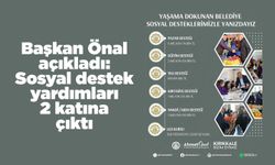 Başkan Önal açıkladı: Sosyal destek yardımları 2 katına çıktı