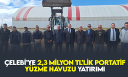 Çelebi’ye 2,3 Milyon TL’lik Portatif Yüzme Havuzu Yatırımı