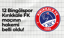12 Bingölspor - Kırıkkale FK maçının hakemi belli oldu!