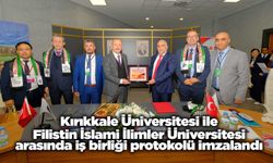 Kırıkkale Üniversitesi ile Filistin İslami İlimler Üniversitesi arasında iş birliği protokolü imzalandı